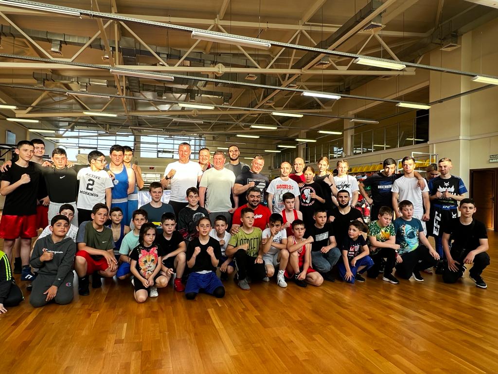  Встреча с 2-х кратным Олимпийским чемпионом Олегом Саитовым и призером Олимпийских игр Раимкулем Малахбековым